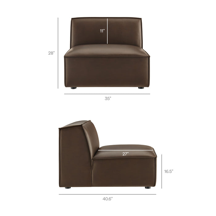 Restore 5-Piece Vegan Leather Modular L-Shaped Sofa by Modway - view 16