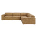 Restore 5-Piece Vegan Leather Modular L-Shaped Sofa by Modway - top view