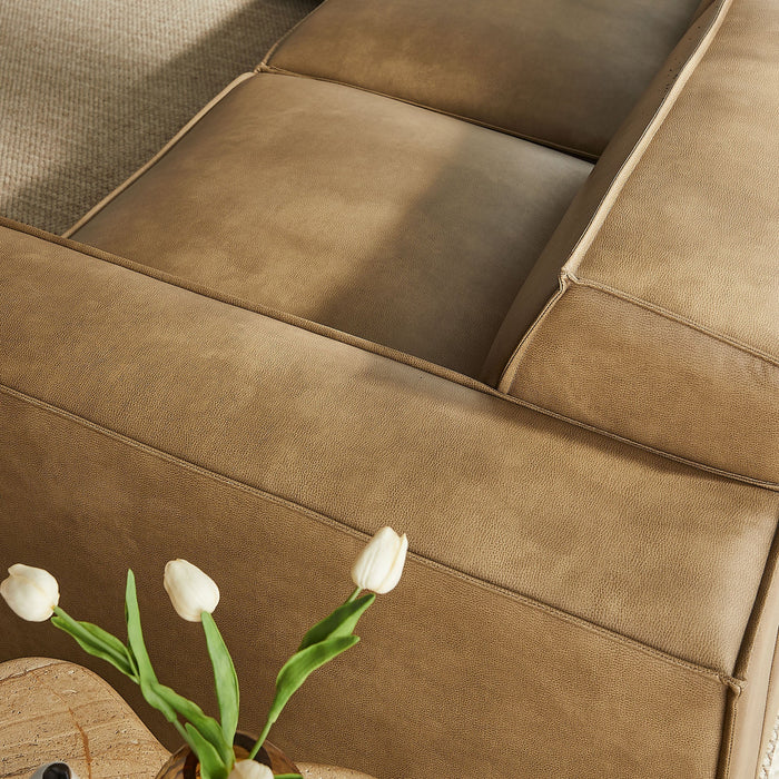 Restore 5-Piece Vegan Leather Modular L-Shaped Sofa by Modway - feature highlight