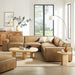 Restore 5-Piece Vegan Leather Modular L-Shaped Sofa by Modway - front view