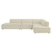 Restore 4-Piece Performance Fabric Upholstered Modular L-Shaped Armless Sectional Sofa by Modway - interior view