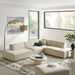 Restore 4-Piece Performance Fabric Upholstered Modular L-Shaped Armless Sectional Sofa by Modway - front view