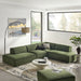 Restore 4-Piece Performance Fabric Upholstered Modular L-Shaped Armless Sectional Sofa by Modway - view 25