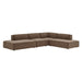 Restore 4-Piece Performance Fabric Upholstered Modular L-Shaped Armless Sectional Sofa sectional sofa side view