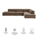 Restore 4-Piece Performance Fabric Upholstered Modular L-Shaped Armless Sectional Sofa sectional sofa detail close-up