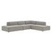 Restore 4-Piece Performance Fabric Upholstered Modular L-Shaped Armless Sectional Sofa sectional sofa angle view