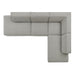 Restore 4-Piece Performance Fabric Upholstered Modular L-Shaped Armless Sectional Sofa sectional sofa seating detail