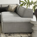 Restore 4-Piece Performance Fabric Upholstered Modular L-Shaped Armless Sectional Sofa sectional sofa dimensions and