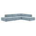 Restore 4-Piece Performance Fabric Upholstered Modular L-Shaped Armless Sectional Sofa by Modway - installation view