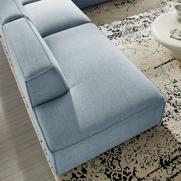 Restore 4-Piece Performance Fabric Upholstered Modular L-Shaped Armless Sectional Sofa by Modway - view 22