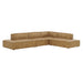 Restore 4-Piece Vegan Leather Modular L-Shaped Armless Sectional Sofa by Modway - angle view