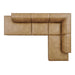 Restore 4-Piece Vegan Leather Modular L-Shaped Armless Sectional Sofa by Modway - interior view