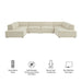 Restore 6-Piece Performance Fabric Upholstered U-Shaped Sectional Sofa by Modway - side view