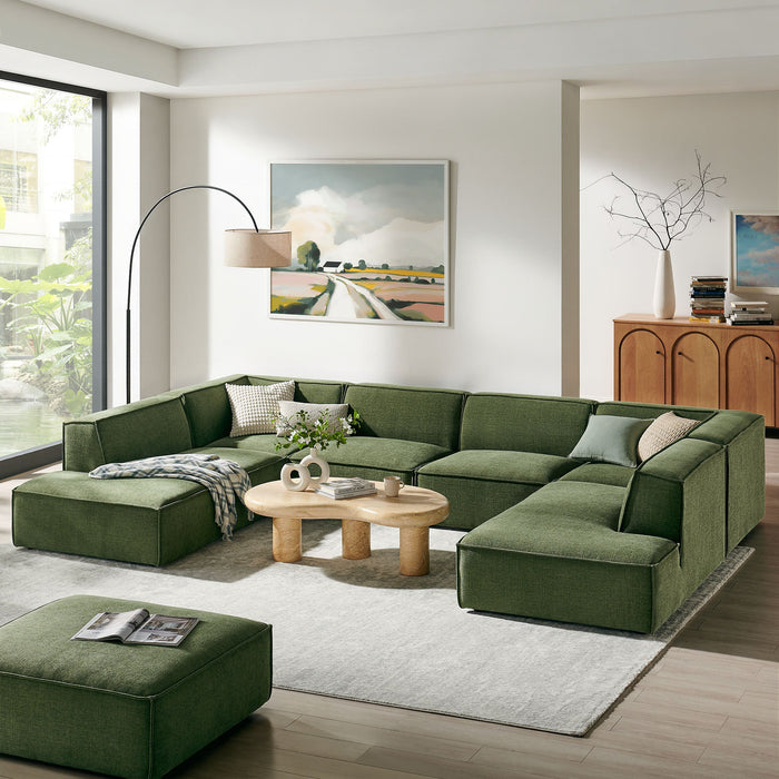 Restore 6-Piece Performance Fabric Upholstered U-Shaped Sectional Sofa sectional sofa