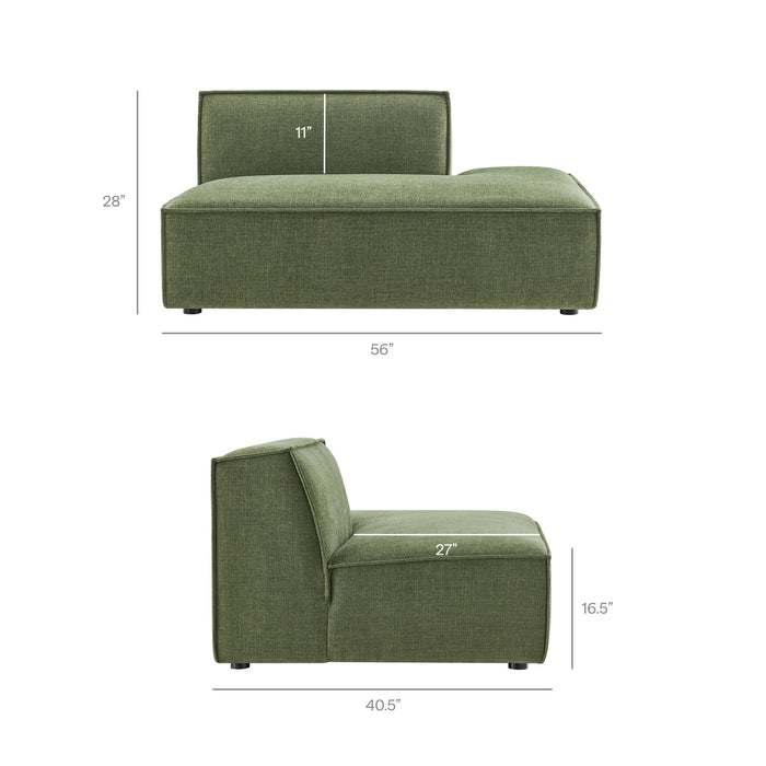 Restore 6-Piece Performance Fabric Upholstered U-Shaped Sectional Sofa sectional sofa seating detail