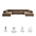 Restore 6-Piece Performance Fabric Upholstered U-Shaped Sectional Sofa sectional sofa back view