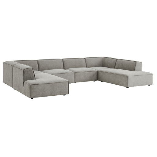 Restore 6-Piece Performance Fabric Upholstered U-Shaped Sectional Sofa by Modway - view 26