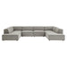 Restore 6-Piece Performance Fabric Upholstered U-Shaped Sectional Sofa sectional sofa detail close-up