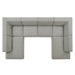 Restore 6-Piece Performance Fabric Upholstered U-Shaped Sectional Sofa sectional sofa lifestyle shot