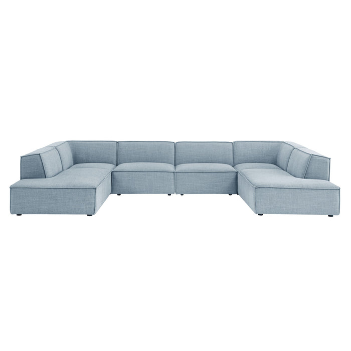 Restore 6-Piece Performance Fabric Upholstered U-Shaped Sectional Sofa by Modway - view 23