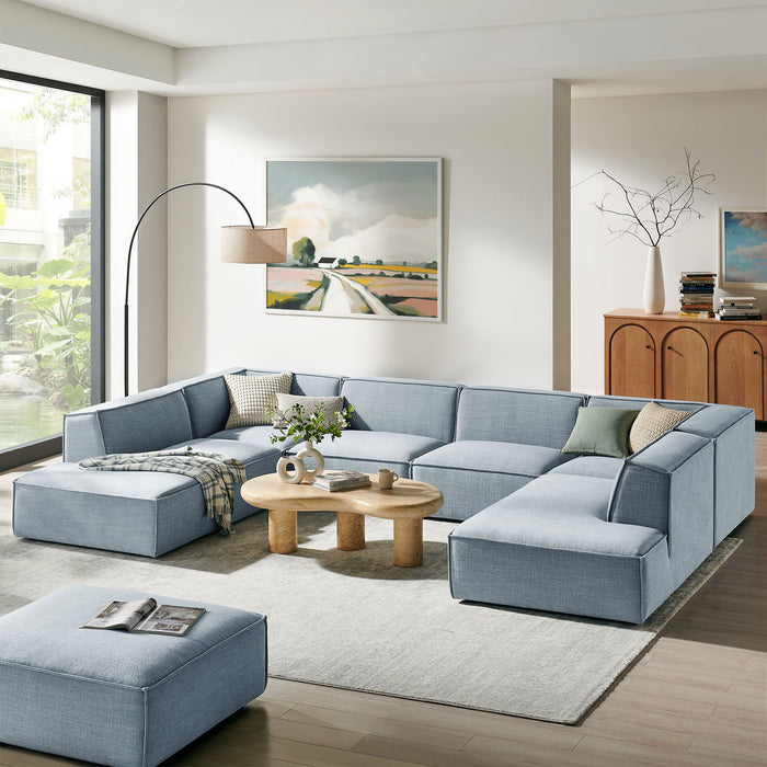 Restore 6-Piece Performance Fabric Upholstered U-Shaped Sectional Sofa by Modway - accessory view
