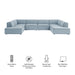 Restore 6-Piece Performance Fabric Upholstered U-Shaped Sectional Sofa by Modway - product label