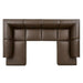Restore 6-Piece Vegan Leather U-Shaped Armless Sectional Sofa by Modway - view 22
