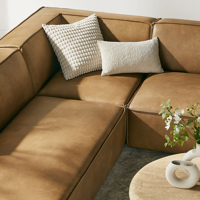 Restore 6-Piece Vegan Leather U-Shaped Armless Sectional Sofa by Modway - feature highlight