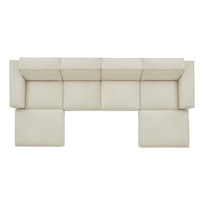 Restore 6-Piece Performance Fabric Upholstered Modular Sectional Sofa by Modway - control panel detail