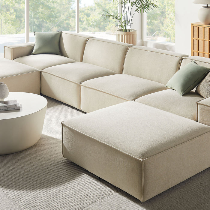 Restore 6-Piece Performance Fabric Upholstered Modular Sectional Sofa by Modway - feature highlight