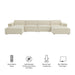 Restore 6-Piece Performance Fabric Upholstered Modular Sectional Sofa by Modway - side view