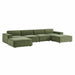 Restore 6-Piece Performance Fabric Upholstered Modular Sectional Sofa sectional sofa angle view