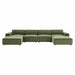 Restore 6-Piece Performance Fabric Upholstered Modular Sectional Sofa sectional sofa back view