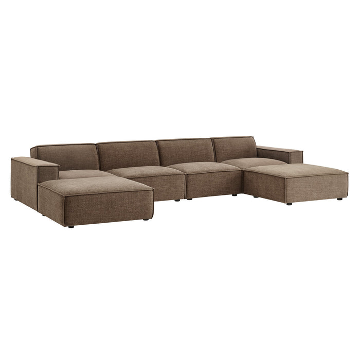 Restore 6-Piece Performance Fabric Upholstered Modular Sectional Sofa sectional sofa side view