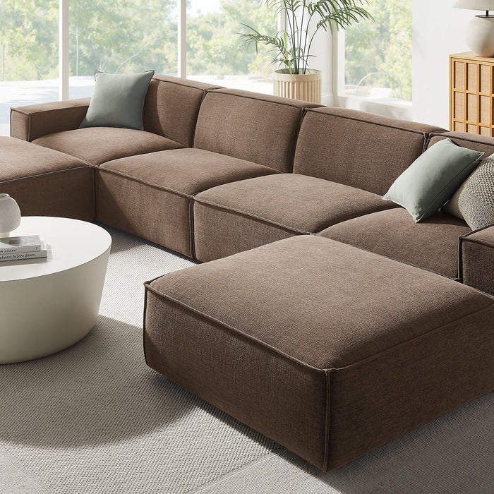 Restore 6-Piece Performance Fabric Upholstered Modular Sectional Sofa sectional sofa side view