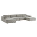 Restore 6-Piece Performance Fabric Upholstered Modular Sectional Sofa by Modway - installation view