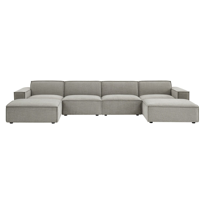 Restore 6-Piece Performance Fabric Upholstered Modular Sectional Sofa by Modway - view 23