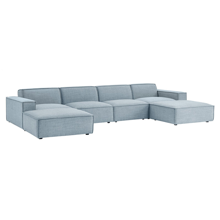 Restore 6-Piece Performance Fabric Upholstered Modular Sectional Sofa by Modway - view 26