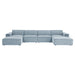 Restore 6-Piece Performance Fabric Upholstered Modular Sectional Sofa sectional sofa detail close-up