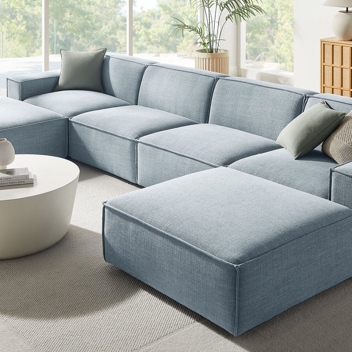 Restore 6-Piece Performance Fabric Upholstered Modular Sectional Sofa sectional sofa