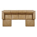 Restore 6-Piece Vegan Leather Modular Sectional Sofa by Modway - interior view