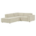 Restore 3-Piece Performance Fabric Upholstered Modular L-Shaped Sectional Sofa by Modway - angle view