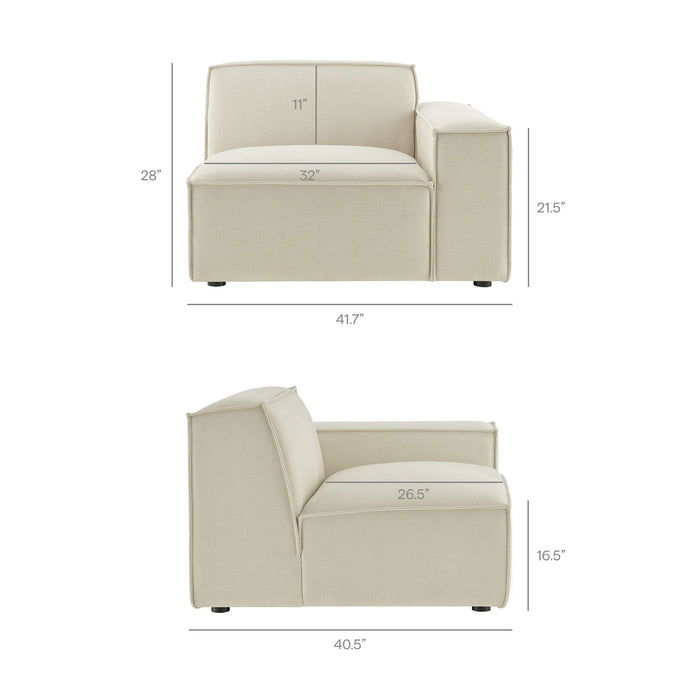 Restore 3-Piece Performance Fabric Upholstered Modular L-Shaped Sectional Sofa by Modway - lifestyle in-use