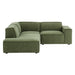 Restore 3-Piece Performance Fabric Upholstered Modular L-Shaped Sectional Sofa sectional sofa angle view