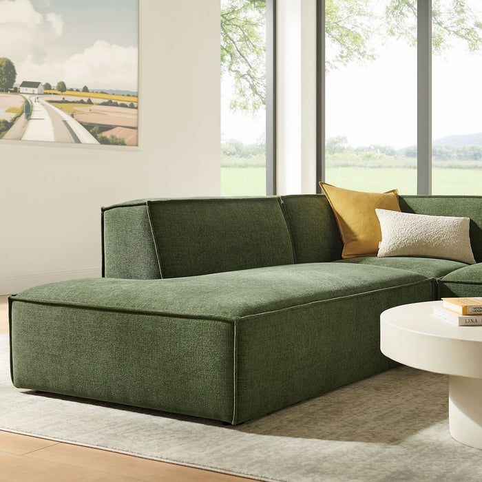 Restore 3-Piece Performance Fabric Upholstered Modular L-Shaped Sectional Sofa sectional sofa dimensions and measurements