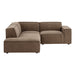 Restore 3-Piece Performance Fabric Upholstered Modular L-Shaped Sectional Sofa sectional sofa detail close-up
