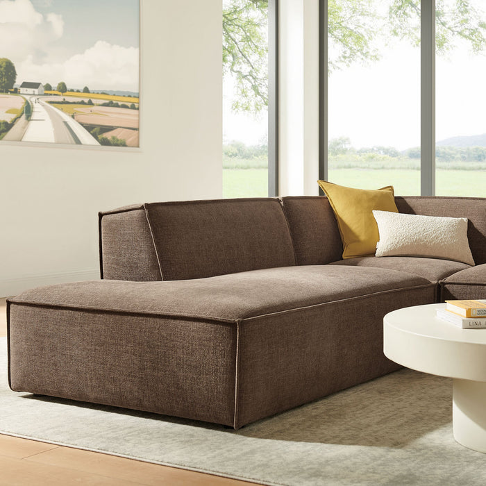 Restore 3-Piece Performance Fabric Upholstered Modular L-Shaped Sectional Sofa sectional sofa side view