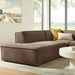 Restore 3-Piece Performance Fabric Upholstered Modular L-Shaped Sectional Sofa sectional sofa side view