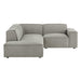 Restore 3-Piece Performance Fabric Upholstered Modular L-Shaped Sectional Sofa sectional sofa seating detail