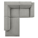 Restore 3-Piece Performance Fabric Upholstered Modular L-Shaped Sectional Sofa sectional sofa